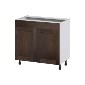 Hugo&Borg 36-in W x 34.5-in H x 21-in D Wood Base Fully Assembled Cabinet (Recessed Panel Shaker Door Style)