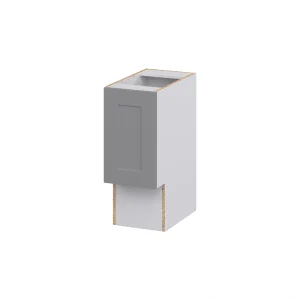 Hugo&Borg Beaumont 12-in W x 34.5-in H x 21-in D Slate Gray Base Fully Assembled Cabinet (Recessed Panel Shaker Door Style)