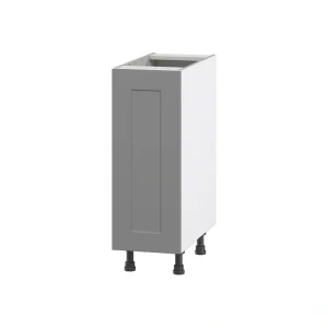Hugo&Borg Beaumont 12-in W x 34.5-in H x 24-in D Slate Gray Base Fully Assembled Cabinet (Flat Panel Shaker Door Style)