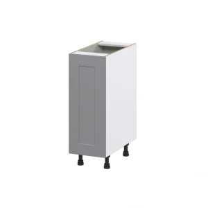 Hugo&Borg Beaumont 12-in W x 34.5-in H x 25-in D Slate Gray 1-Drawer Pull-out Cabinet Base Fully Assembled Cabinet (Recessed Panel Style) T726920109