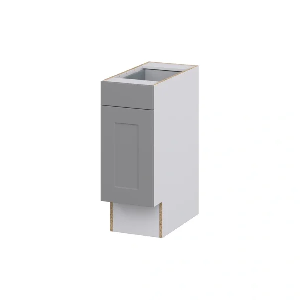 Hugo&Borg Beaumont 12-in W x 34.5-in H x 25-in D Slate Gray Base Fully Assembled Cabinet (Recessed Panel Shaker Door Style)