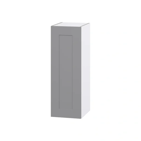 Hugo&Borg Beaumont 12-in W x 35-in H x 14-in D Slate Gray Wall Fully Assembled Cabinet (Flat Panel Shaker Door Style)