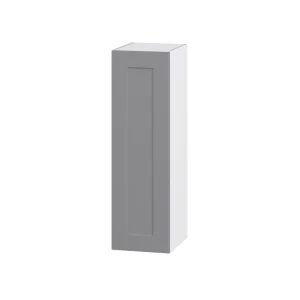 Hugo&Borg Beaumont 12-in W x 40-in H x 14-in D Slate Gray Wall Fully Assembled Cabinet (Recessed Panel Shaker Door Style)