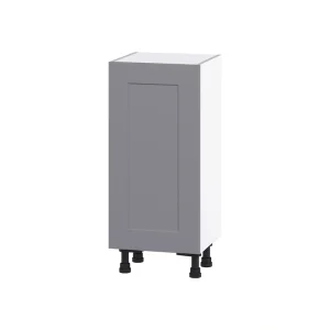 Hugo&Borg Beaumont 15-in W x 34.5-in H x 14-in D Slate Gray Base Fully Assembled Cabinet (Flat Panel Shaker Door Style)