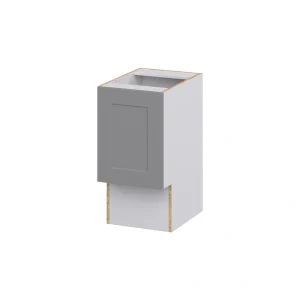 Hugo&Borg Beaumont 15-in W x 34.5-in H x 21-in D Slate Gray Base Fully Assembled Cabinet (Recessed Panel Shaker Door Style)
