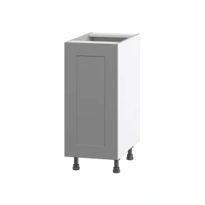 Hugo&Borg Beaumont 15-in W x 34.5-in H x 24-in D Slate Gray 3-Drawers Base Fully Assembled Cabinet (Flat Panel Shaker Style)