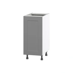Hugo&Borg Beaumont 15-in W x 34.5-in H x 24-in D Slate Gray Base Fully Assembled Cabinet (Flat Panel Shaker Door Style)