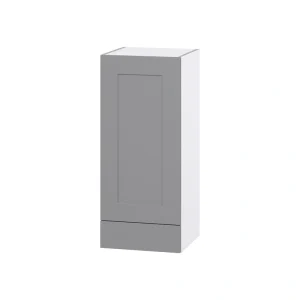 Hugo&Borg Beaumont 15-in W x 35-in H x 14-in D Slate Gray 1-Drawer Wall Fully Assembled Cabinet (Flat Panel Shaker Style)