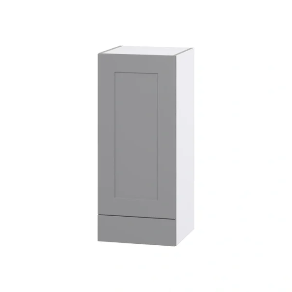 Hugo&Borg Beaumont 15-in W x 35-in H x 14-in D Slate Gray 1-Drawer Wall Fully Assembled Cabinet (Flat Panel Shaker Style)