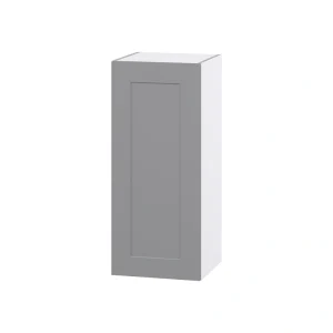 Hugo&Borg Beaumont 15-in W x 35-in H x 14-in D Slate Gray Wall Fully Assembled Cabinet (Flat Panel Shaker Door Style)