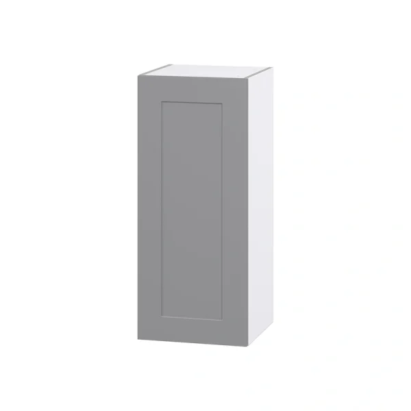 Hugo&Borg Beaumont 15-in W x 35-in H x 14-in D Slate Gray Wall Fully Assembled Cabinet (Flat Panel Shaker Door Style)