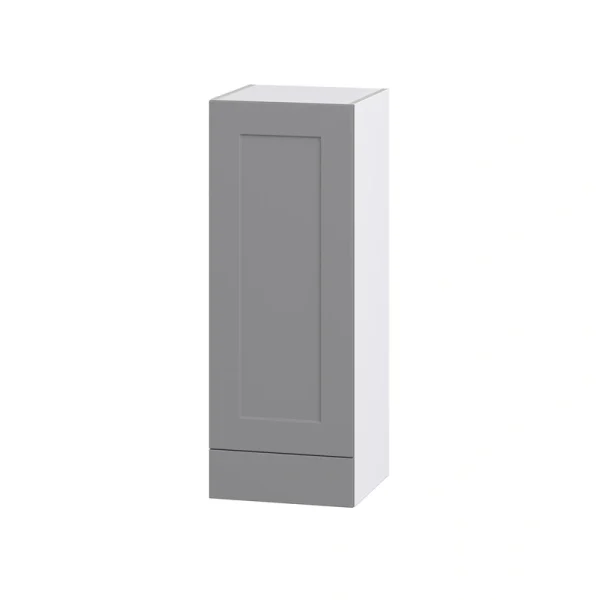 Hugo&Borg Beaumont 15-in W x 40-in H x 14-in D Slate Gray 1-Drawer Wall Fully Assembled Cabinet (Recessed Panel Shaker Style)