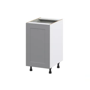 Hugo&Borg Beaumont 18-in W x 34.5-in H x 24-in D Slate Gray 1-Drawer Pull-out Cabinet Base Fully Assembled Cabinet (Recessed Panel Style) T726920106