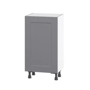 Hugo&Borg Beaumont 18-in W x 34.5-in H x 24-in D Slate Gray 3-Drawers Base Fully Assembled Cabinet (Flat Panel Shaker Style)