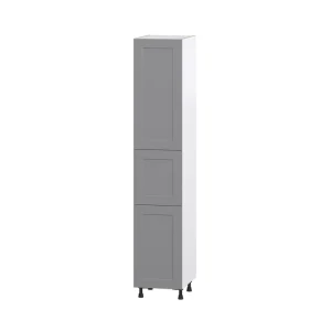 Hugo&Borg Beaumont 18-in W x 94.5-in H x 24-in D Slate Gray Pantry Fully Assembled Cabinet (Recessed Panel Shaker Door Style)