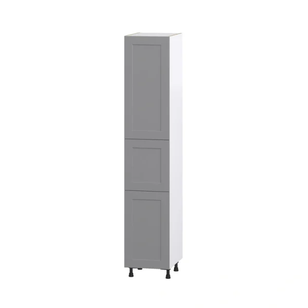 Hugo&Borg Beaumont 18-in W x 94.5-in H x 24-in D Slate Gray Pantry Fully Assembled Cabinet (Recessed Panel Shaker Door Style)