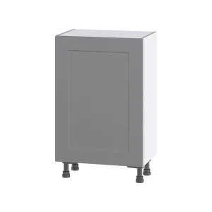 Hugo&Borg Beaumont 21-in W x 34.5-in H x 14-in D Slate Gray Base Fully Assembled Cabinet (Flat Panel Shaker Door Style)