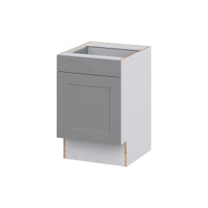 Hugo&Borg Beaumont 21-in W x 34.5-in H x 24-in D Slate Gray 1-Drawer Base Fully Assembled Cabinet (Recessed Panel Shaker Style) T726922022