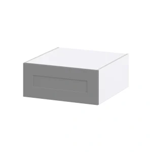 Hugo&Borg Beaumont 24-in W x 10-in H x 24-in D Slate Gray Wall Fully Assembled Cabinet (Recessed Panel Shaker Door Style)