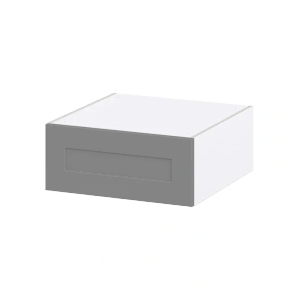 Hugo&Borg Beaumont 24-in W x 10-in H x 24-in D Slate Gray Wall Fully Assembled Cabinet (Recessed Panel Shaker Door Style)