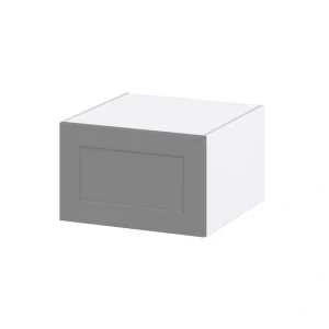 Hugo&Borg Beaumont 24-in W x 15-in H x 24-in D Slate Gray Wall Fully Assembled Cabinet (Recessed Panel Shaker Door Style)