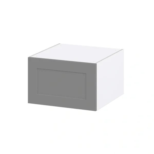 Hugo&Borg Beaumont 24-in W x 15-in H x 24-in D Slate Gray Wall Fully Assembled Cabinet (Recessed Panel Shaker Door Style)
