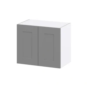 Hugo&Borg Beaumont 24-in W x 20-in H x 14-in D Slate Gray Wall Fully Assembled Cabinet (Recessed Panel Shaker Door Style)