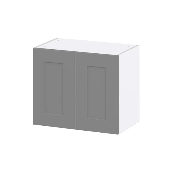 Hugo&Borg Beaumont 24-in W x 20-in H x 14-in D Slate Gray Wall Fully Assembled Cabinet (Recessed Panel Shaker Door Style)