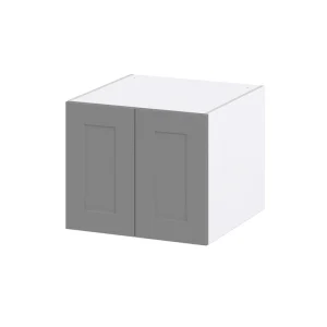 Hugo&Borg Beaumont 24-in W x 20-in H x 24-in D Slate Gray Wall Fully Assembled Cabinet (Recessed Panel Shaker Door Style)