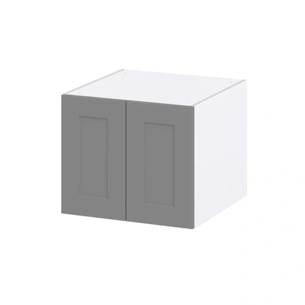 Hugo&Borg Beaumont 24-in W x 20-in H x 24-in D Slate Gray Wall Fully Assembled Cabinet (Recessed Panel Shaker Door Style)