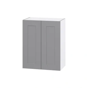 Hugo&Borg Beaumont 24-in W x 30-in H x 14-in D Slate Gray Wall Fully Assembled Cabinet (Flat Panel Shaker Door Style) T726921872