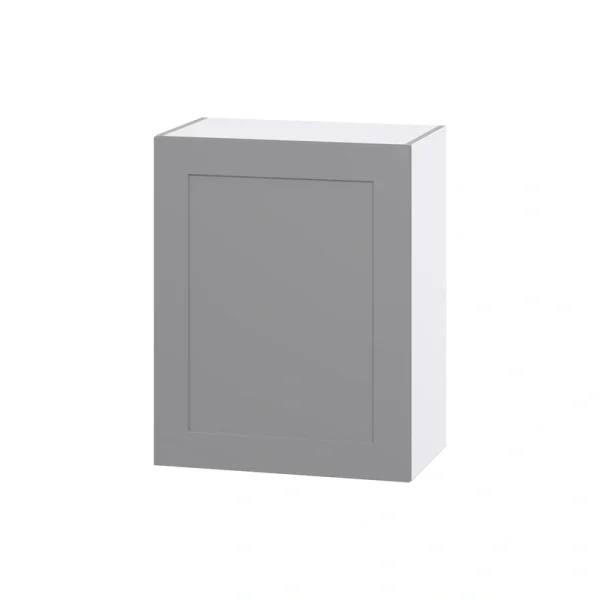 Hugo&Borg Beaumont 24-in W x 30-in H x 14-in D Slate Gray Wall Fully Assembled Cabinet (Flat Panel Shaker Door Style) T726921876