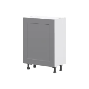 Hugo&Borg Beaumont 24-in W x 34.5-in H x 14-in D Slate Gray 3-Drawers Base Fully Assembled Cabinet (Flat Panel Shaker Style) T726920013