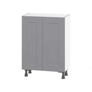 Hugo&Borg Beaumont 24-in W x 34.5-in H x 14-in D Slate Gray 3-Drawers Base Fully Assembled Cabinet (Flat Panel Shaker Style) T726920017