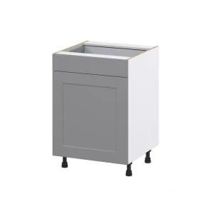 Hugo&Borg Beaumont 24-in W x 34.5-in H x 24-in D Slate Gray 2-Drawers Pull-out Cabinet Base Fully Assembled Cabinet (Recessed Panel Style)