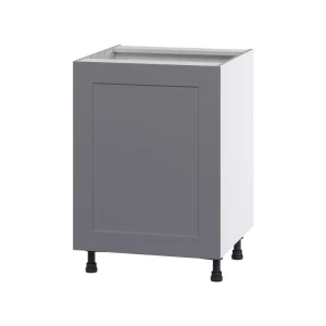 Hugo&Borg Beaumont 24-in W x 34.5-in H x 24-in D Slate Gray 3-Drawers Base Fully Assembled Cabinet (Flat Panel Shaker Style) T726920074