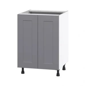 Hugo&Borg Beaumont 24-in W x 34.5-in H x 24-in D Slate Gray 3-Drawers Base Fully Assembled Cabinet (Flat Panel Shaker Style) T726920083