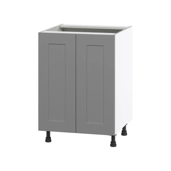 Hugo&Borg Beaumont 24-in W x 34.5-in H x 24-in D Slate Gray Base Fully Assembled Cabinet (Flat Panel Shaker Door Style) T726920086