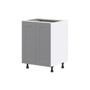 Hugo&Borg Beaumont 24-in W x 34.5-in H x 24-in D Slate Gray Base Fully Assembled Cabinet (Flat Panel Shaker Door Style) T726921772