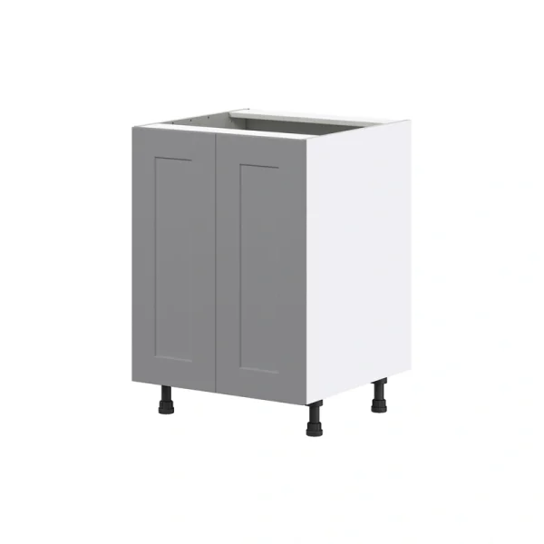 Hugo&Borg Beaumont 24-in W x 34.5-in H x 24-in D Slate Gray Base Fully Assembled Cabinet (Flat Panel Shaker Door Style) T726921772