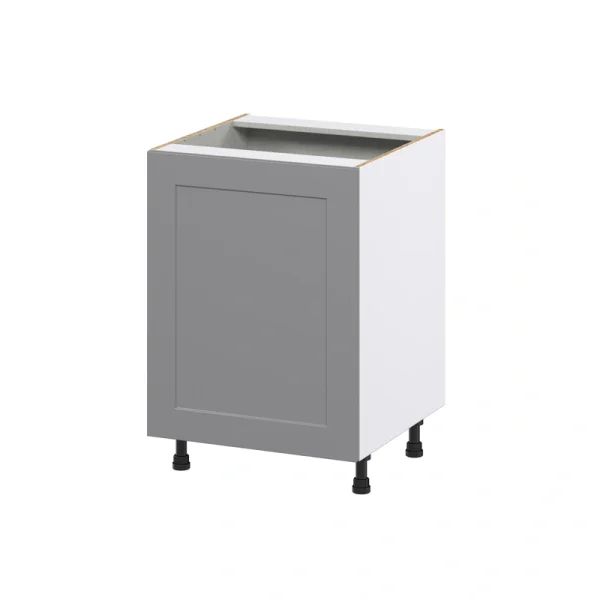 Hugo&Borg Beaumont 24-in W x 34.5-in H x 24-in D Slate Gray Pull-out Cabinet Base Fully Assembled Cabinet (Recessed Panel Shaker Style)