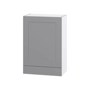 Hugo&Borg Beaumont 24-in W x 35-in H x 14-in D Slate Gray 1-Drawer Wall Fully Assembled Cabinet (Flat Panel Shaker Style) T726919982