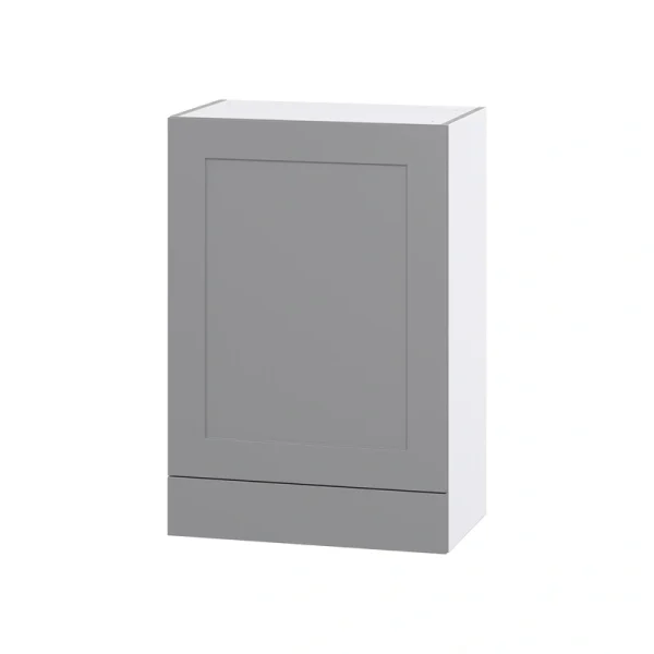 Hugo&Borg Beaumont 24-in W x 35-in H x 14-in D Slate Gray 1-Drawer Wall Fully Assembled Cabinet (Flat Panel Shaker Style) T726919982