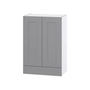 Hugo&Borg Beaumont 24-in W x 35-in H x 14-in D Slate Gray 1-Drawer Wall Fully Assembled Cabinet (Flat Panel Shaker Style) T726919983