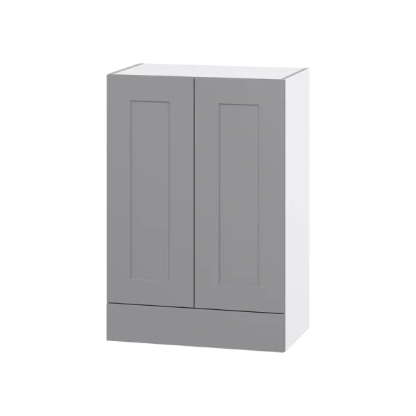 Hugo&Borg Beaumont 24-in W x 35-in H x 14-in D Slate Gray 1-Drawer Wall Fully Assembled Cabinet (Flat Panel Shaker Style) T726919983