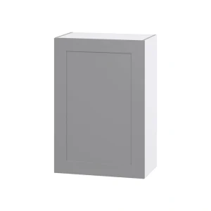 Hugo&Borg Beaumont 24-in W x 35-in H x 14-in D Slate Gray Wall Fully Assembled Cabinet (Flat Panel Shaker Door Style)