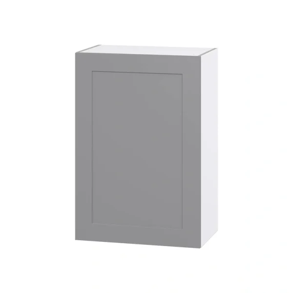 Hugo&Borg Beaumont 24-in W x 35-in H x 14-in D Slate Gray Wall Fully Assembled Cabinet (Flat Panel Shaker Door Style)