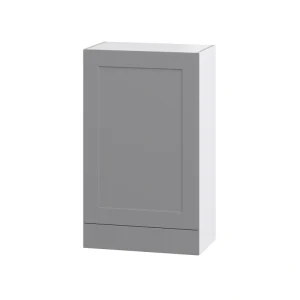 Hugo&Borg Beaumont 24-in W x 40-in H x 14-in D Slate Gray 1-Drawer Wall Fully Assembled Cabinet (Recessed Panel Shaker Style)