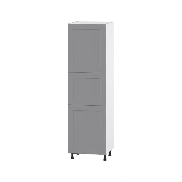 Hugo&Borg Beaumont 24-in W x 84.5-in H x 24-in D Slate Gray Pantry Fully Assembled Cabinet (Flat Panel Shaker Door Style)