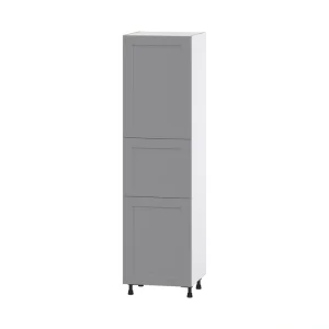 Hugo&Borg Beaumont 24-in W x 89.5-in H x 24-in D Slate Gray Pantry Fully Assembled Cabinet (Flat Panel Shaker Door Style)